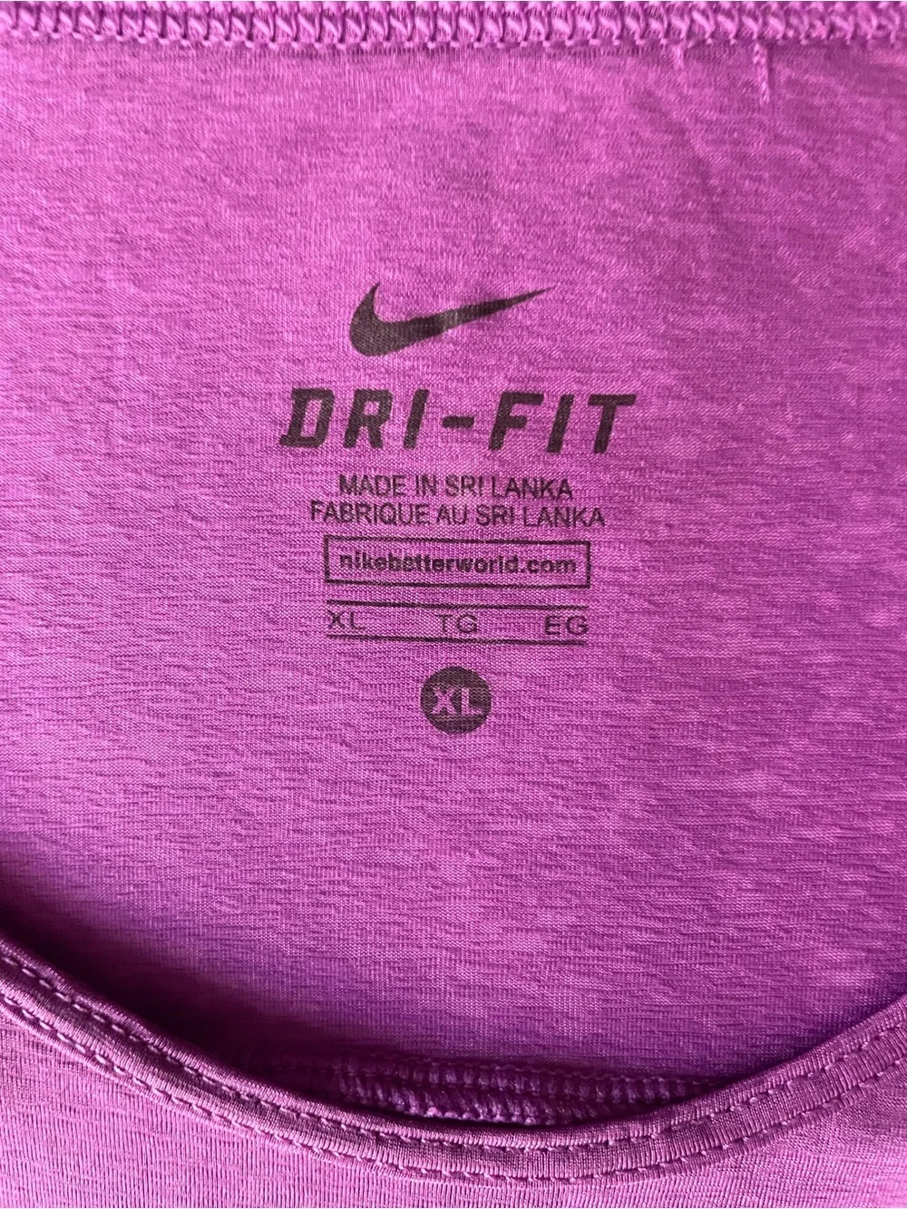 Nike Women's Magenta Running Cool Breeze Scoop Neck Dri-FIT Tee